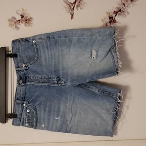 🟢Everlane the cheeky long short-distressed